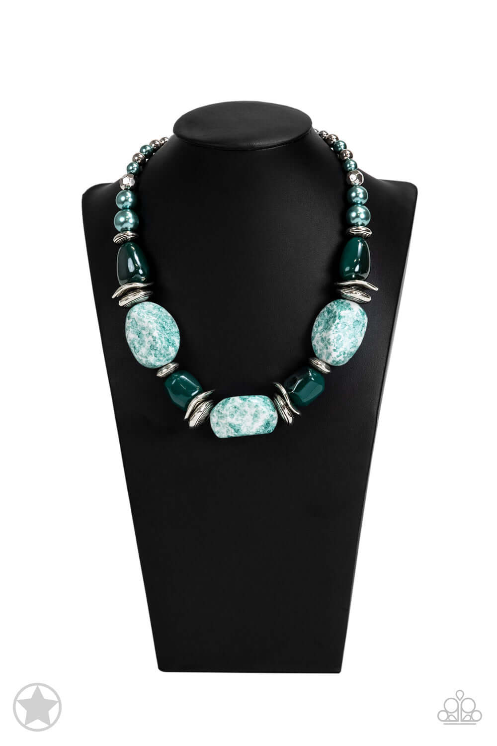 In Good Glazes - Blue Paparazzi Accessories Necklace $5 Jewelry with Janet Morgan Necklaces