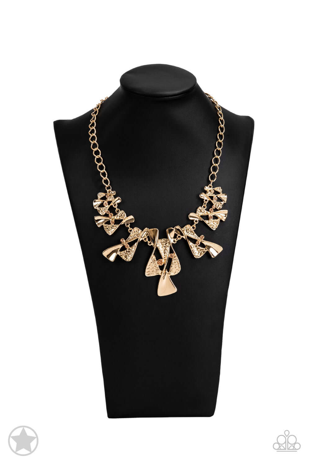 The Sands of Time - Gold Paparazzi Accessories Necklace $5 Jewelry with Janet Morgan Necklaces