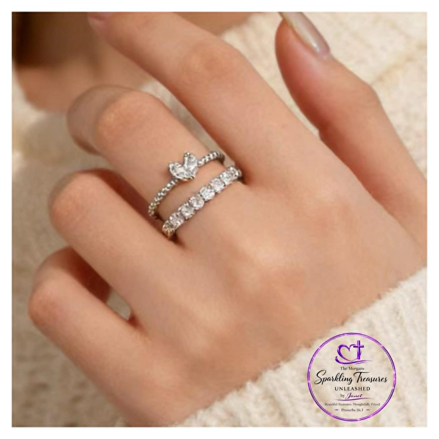 Forever Love Open Ring Set