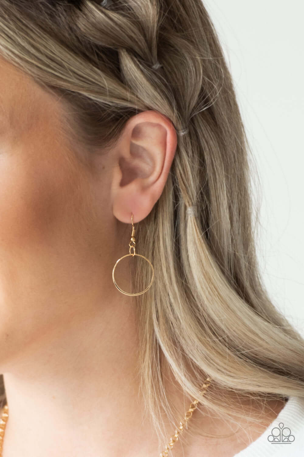 Break The Cycle - Gold - Paparazzi Accessories Necklace $5 Jewelry with Janet Morgan Necklaces