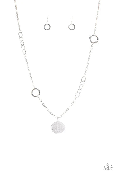 Autumn Collage - Silver Paparazzi Necklace