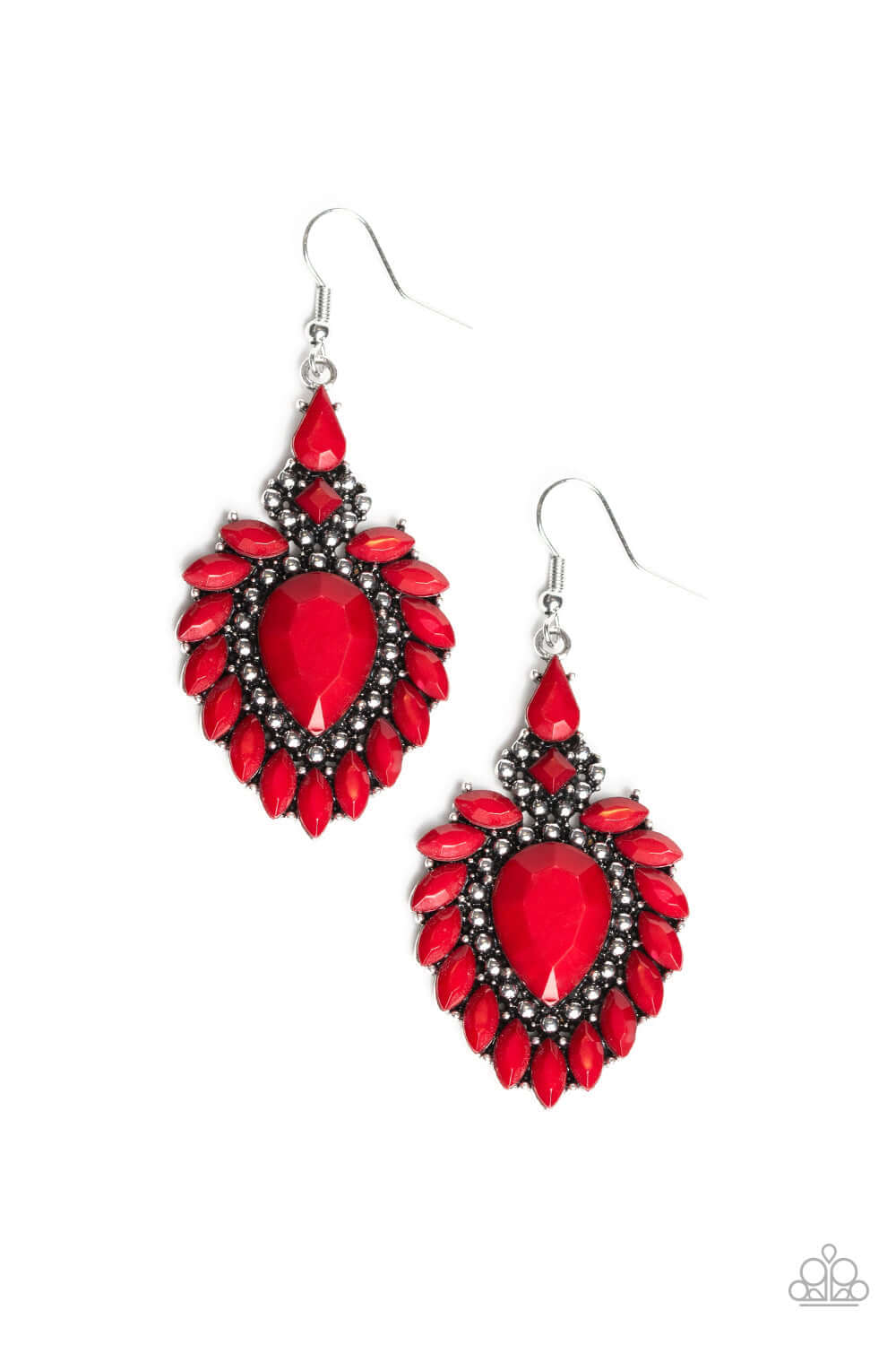 The LIONESS Den - Red Paparazzi Accessories Earrings $5 Jewelry with Janet Morgan Earrings