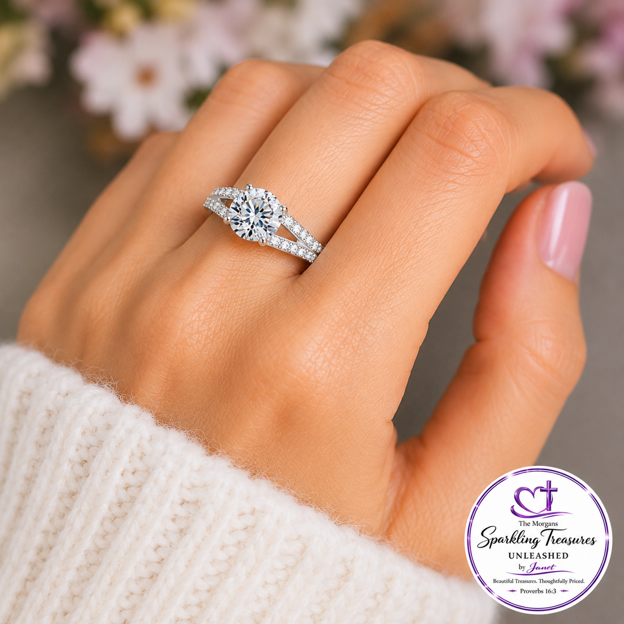 Crowned in Love™ Couple Zircon Rings