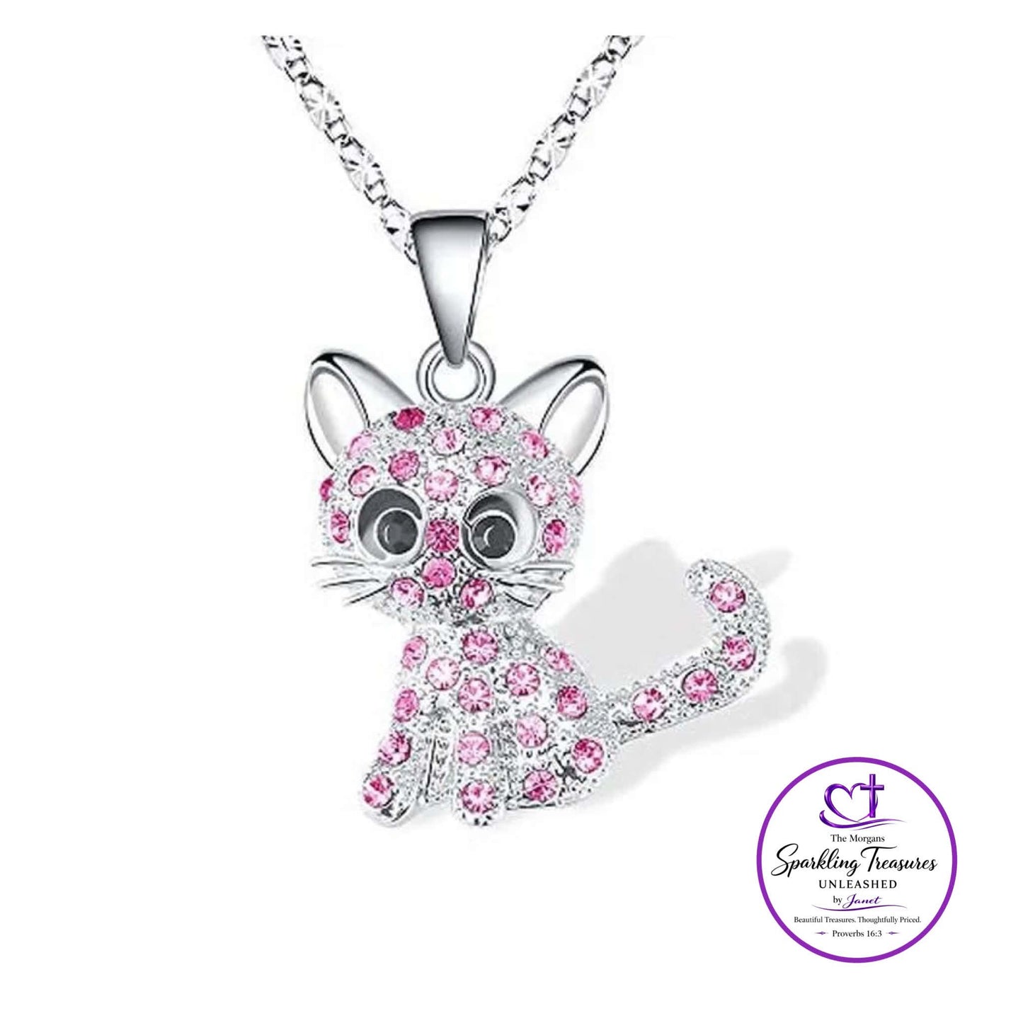 Pretty in Pink Kitty Necklace