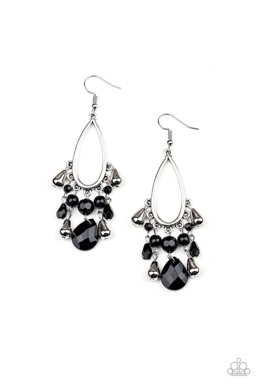 Summer Catch - Black Paparazzi Accessories Earrings $5 Jewelry with Janet Morgan Earrings