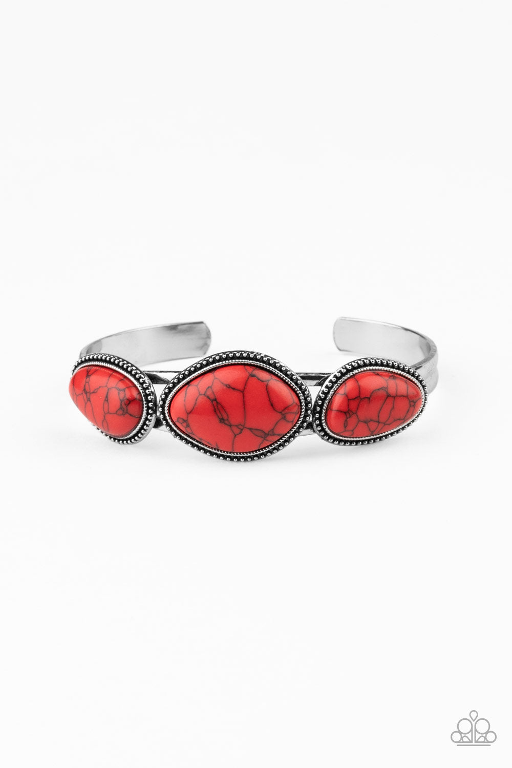 Stone Solace - Red Paparazzi Accessories Bracelet $5 Jewelry with Janet Morgan Bracelets