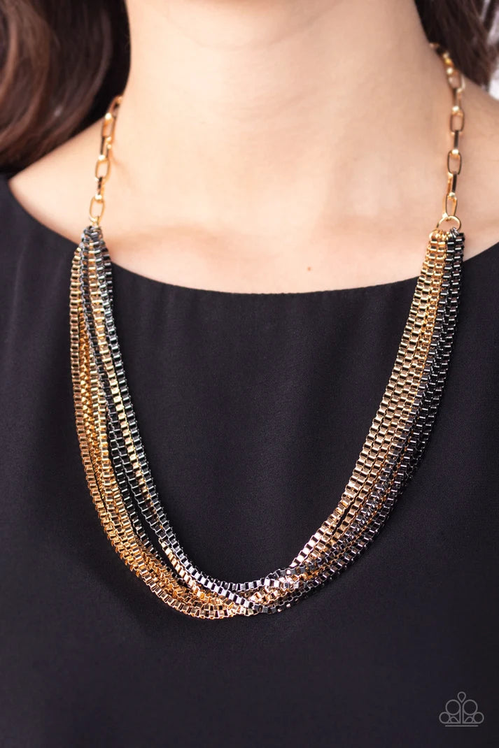 Necklace ~ Beat Box Queen - Gold