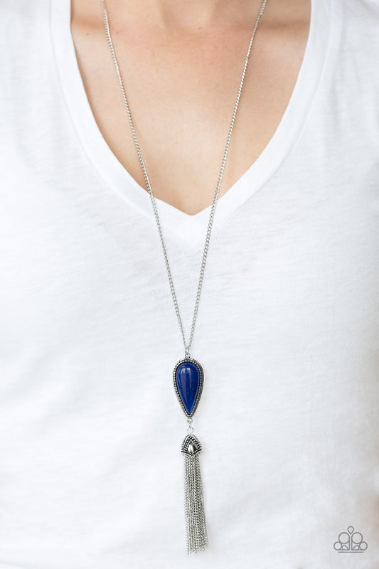 Zen Generation - Blue Paparazzi Accessories Necklace $5 Jewelry with Janet Morgan Necklaces