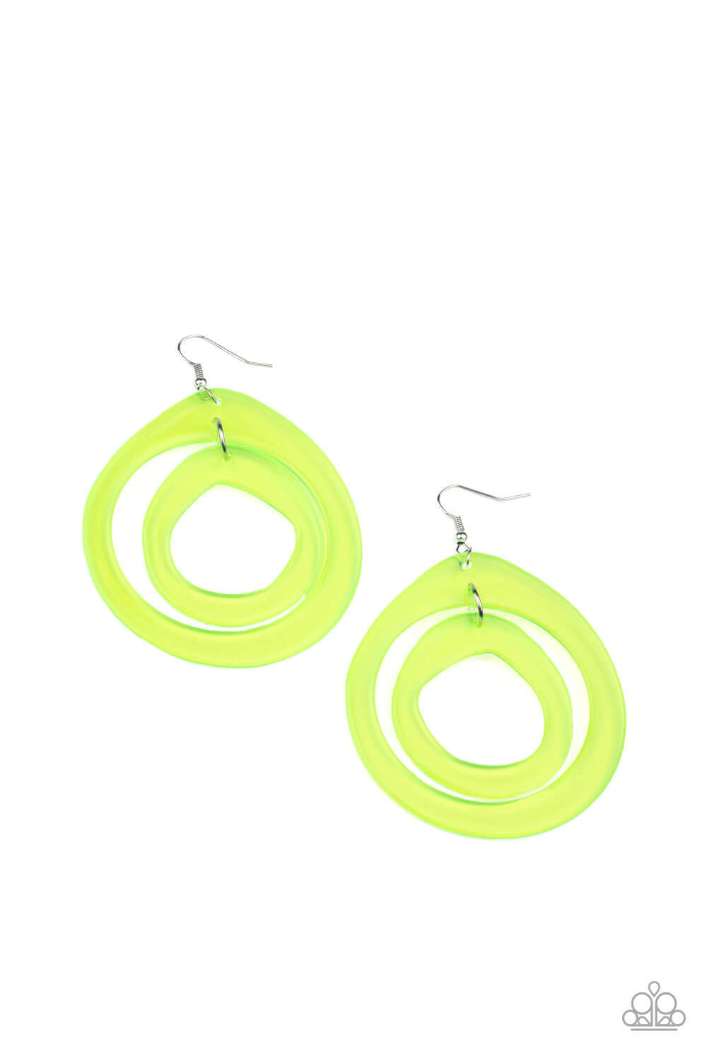 Show Your True NEONS - Paparazzi Accessories Yellow Earrings $5 Jewelry with Janet Morgan Earrings