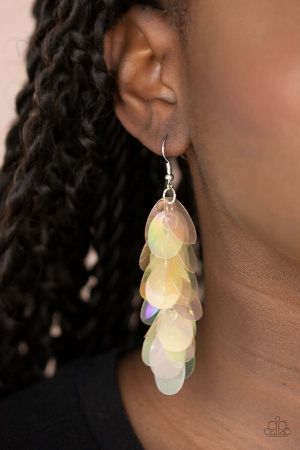 Stellar In Sequins - Multi Paparazzi Accessories Earrings $5 Jewelry with Janet Morgan Earrings