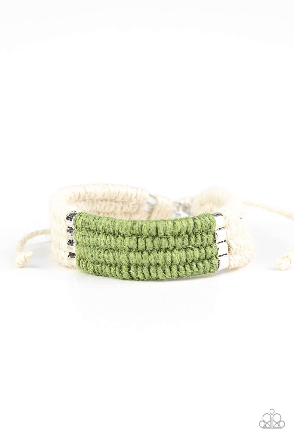 Hot Cross BUNGEE - Green Paparazzi Accessories Bracelet $5 Jewelry with Janet Morgan Bracelets