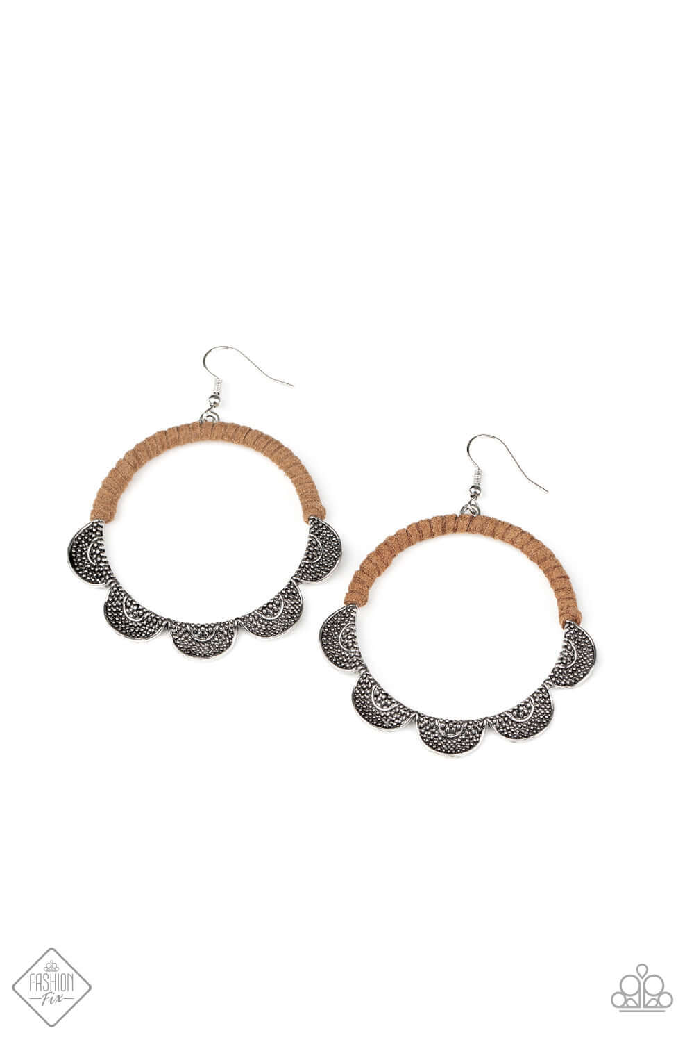 Tambourine Trend - Brown $5 Jewelry with Janet Morgan Earrings