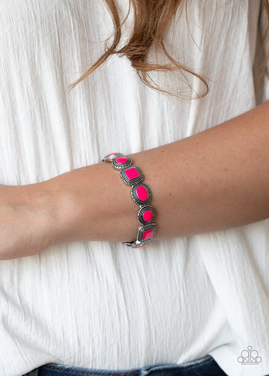 Vividly Vintage - Pink Paparazzi Accessories Bracelet $5 Jewelry with Janet Morgan Bracelets