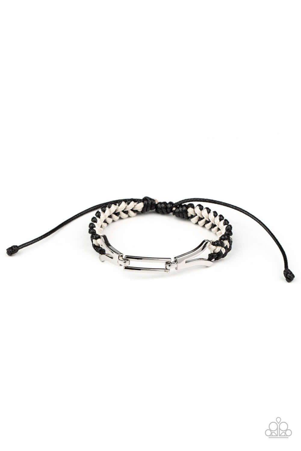 Bungee Bungalow - Black Paparazzi Accessories Bracelet $5 Jewelry with Janet Morgan Jewelry