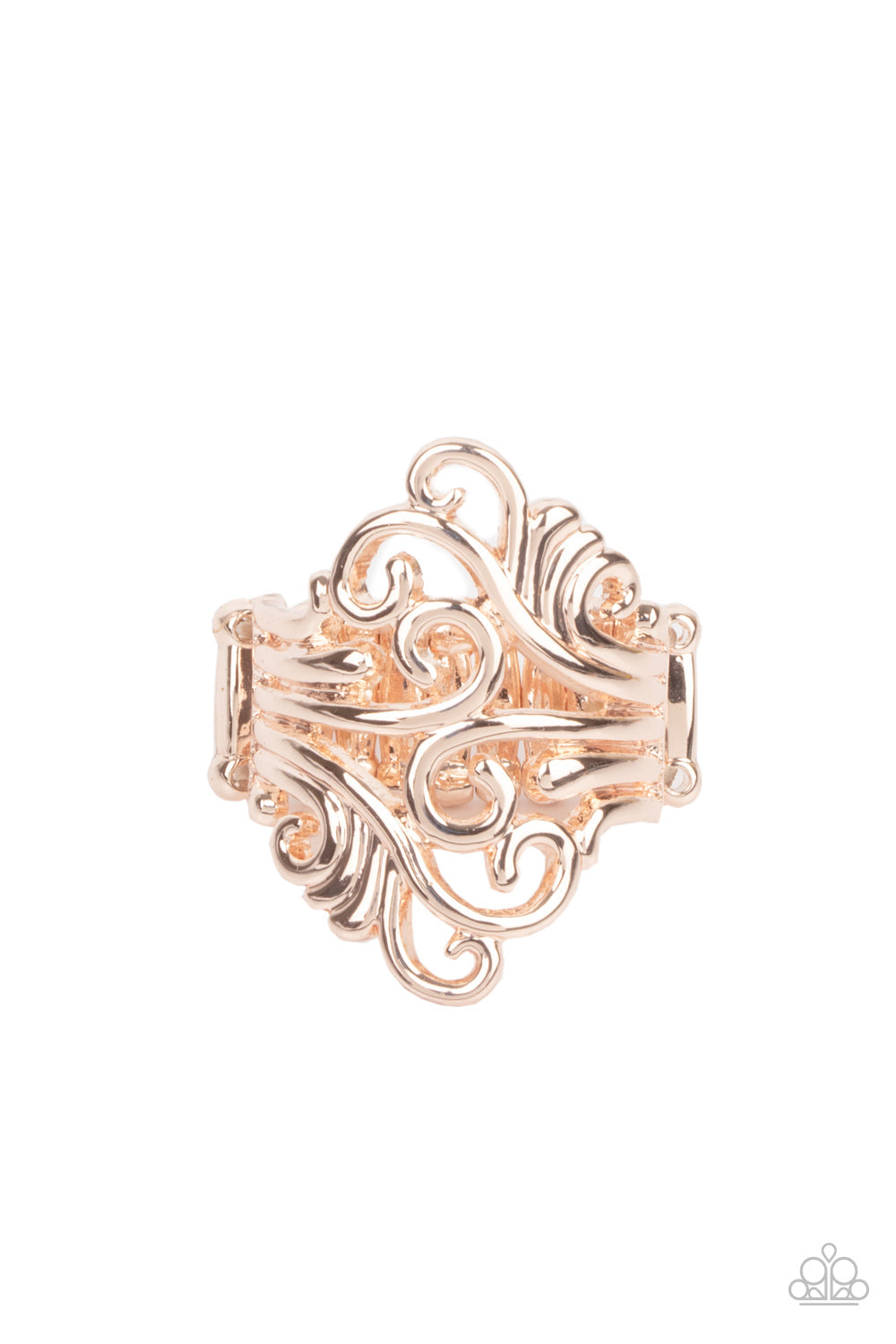 Voluptuous Vines - Paparazzi Accessories Rose Gold Ring $5 Jewelry with Janet Morgan Jewelry