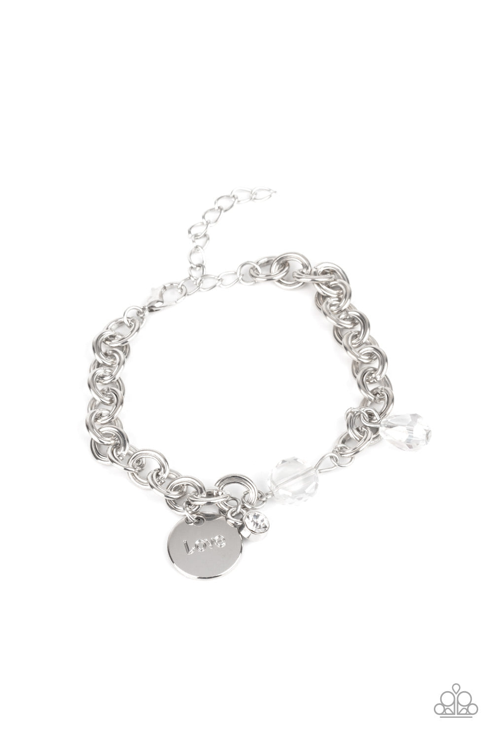 Lovable Luster - Paparazzi Accessories White Bracelet $5 Jewelry with Janet Morgan Bracelets
