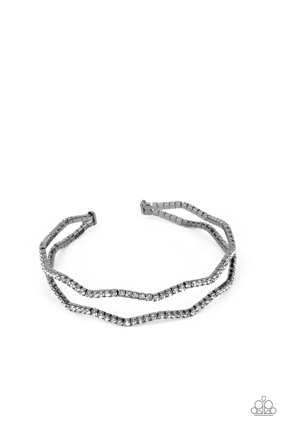 Delicate Dazzle - Black - Paparazzi Accessories Bracelet $5 Jewelry with Janet Morgan Bracelets