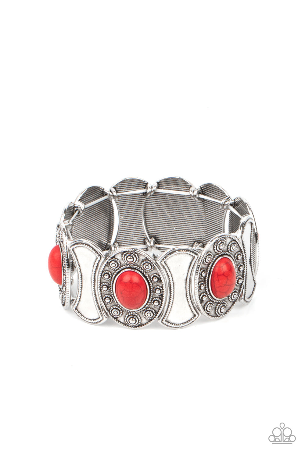 Desert Relic - Red - Paparazzi Accessories Bracelet $5 Jewelry with Janet Morgan Bracelets