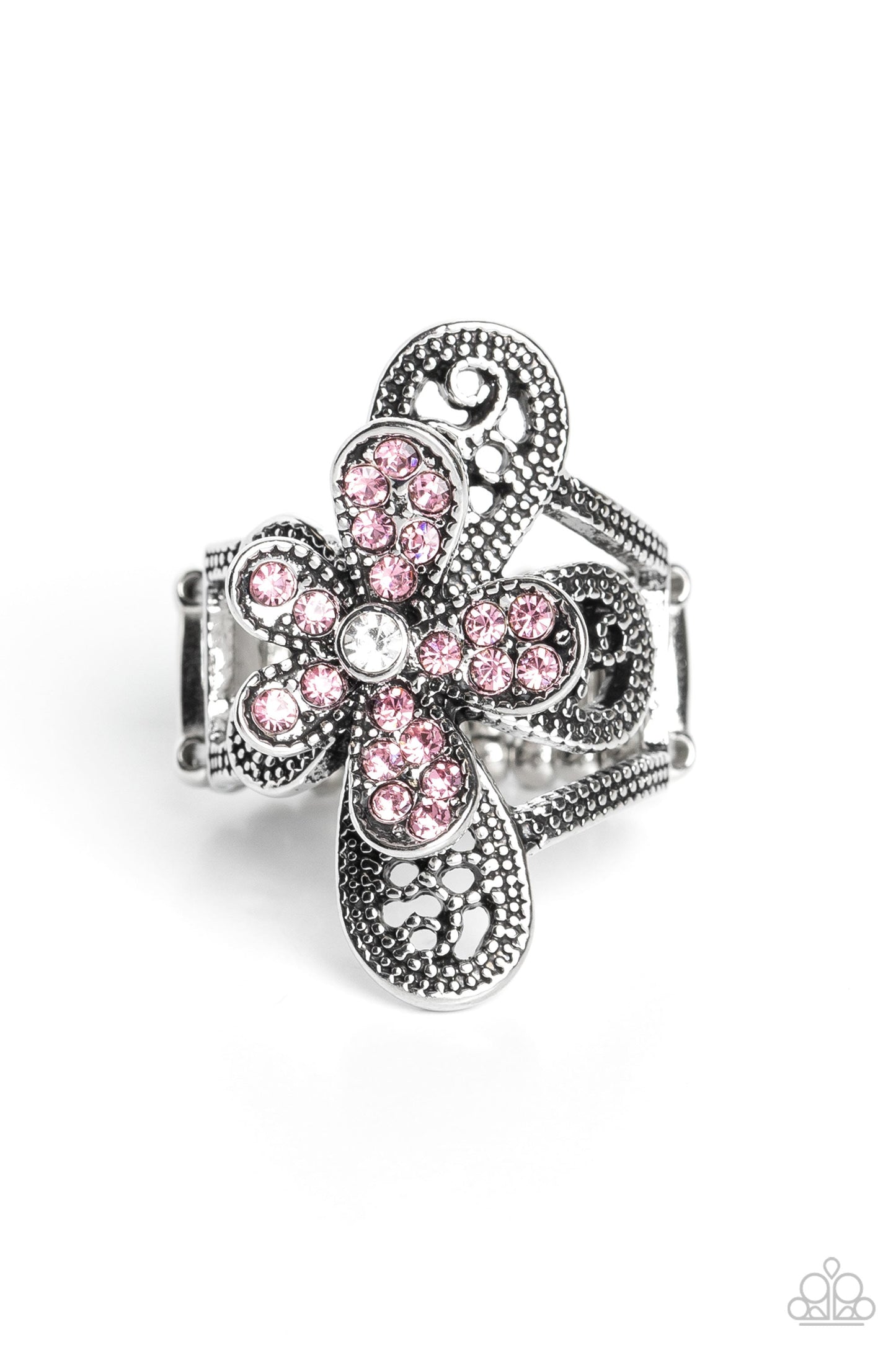 Garden Escapade - Pink Paparazzi Accessories Ring $5 Jewelry with Janet Morgan rings