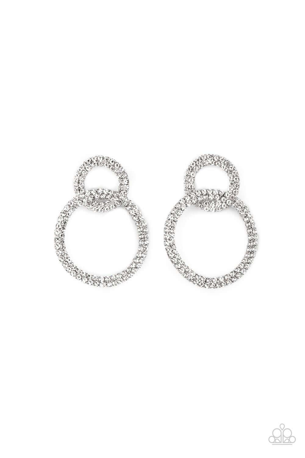 Intensely Icy Life of the Party Earrings Paparazzi Accessories $5 Jewelry with Janet Morgan Earrings