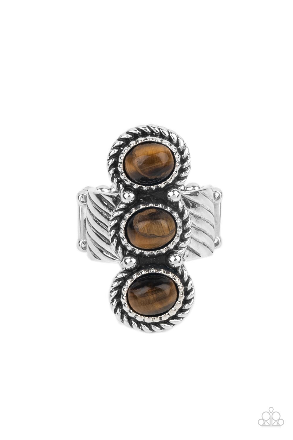Peaceful Paradise - Paparazzi Accessories Brown Ring $5 Jewelry with Janet Morgan Jewelry