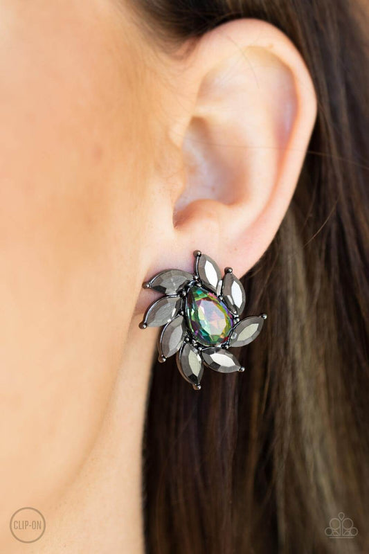 Sophisticated Swirl - Paparazzi Accessories Multi Clip On Earrings $5 Jewelry with Janet Morgan Jewelry