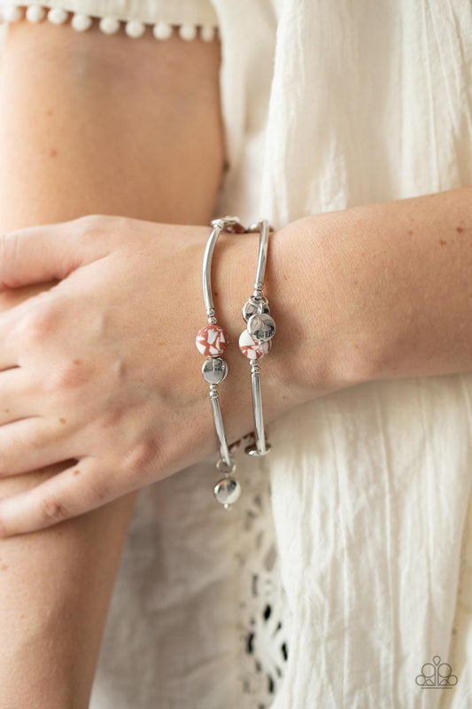 Terrazzo Territory - Brown Paparazzi Accessories Bracelet $5 Jewelry with Janet Morgan Bracelets