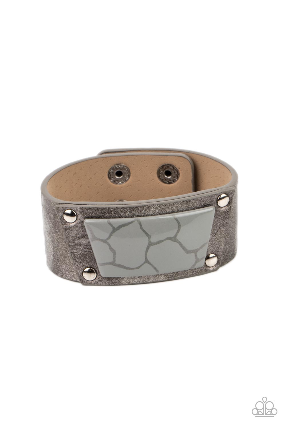 Geo Glamper - Silver Paparazzi Accessories Bracelet $5 Jewelry with Janet Morgan Bracelets