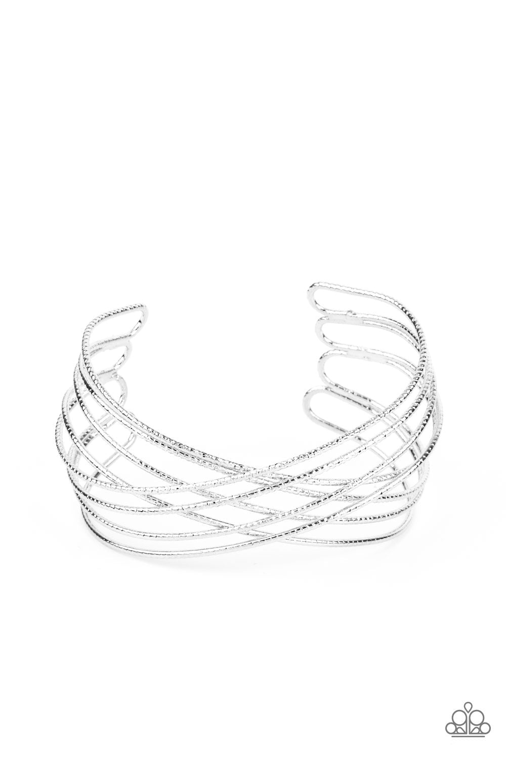 Strike Out Shimmer - Paparazzi Accessories Silver Bracelet $5 Jewelry with Janet Morgan Bracelets