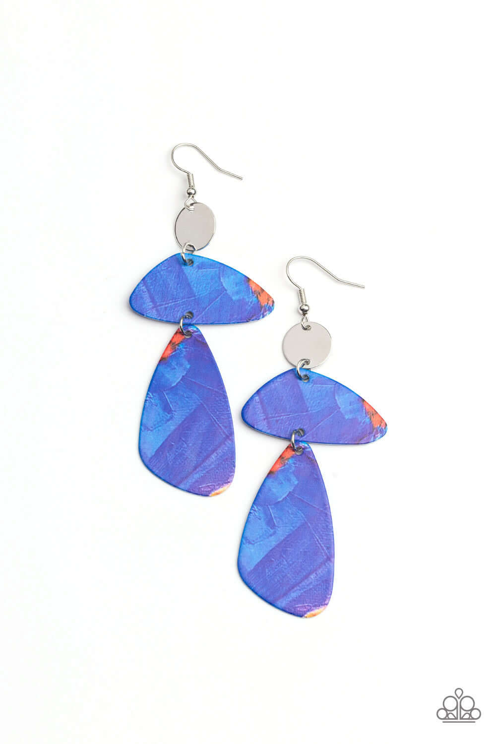 SWATCH Me Now - Paparazzi Accessories Blue Earrings $5 Jewelry with Janet Morgan Earrings