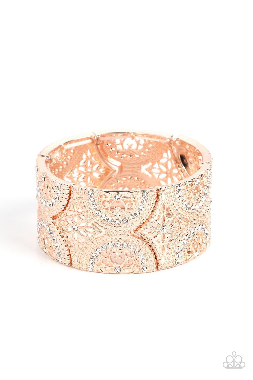 Wheeling and Dealing - Paparazzi Accessories Rose Gold Bracelet $5 Jewelry with Janet Morgan Jewelry