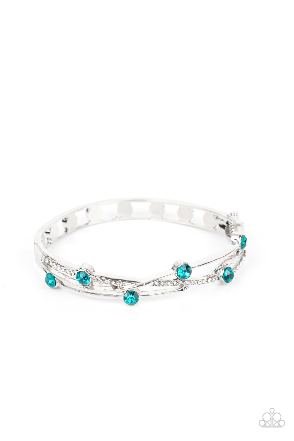 Slammin Sparkle - Blue Paparazzi Bracelet $5 Jewelry with Janet Morgan Bracelets