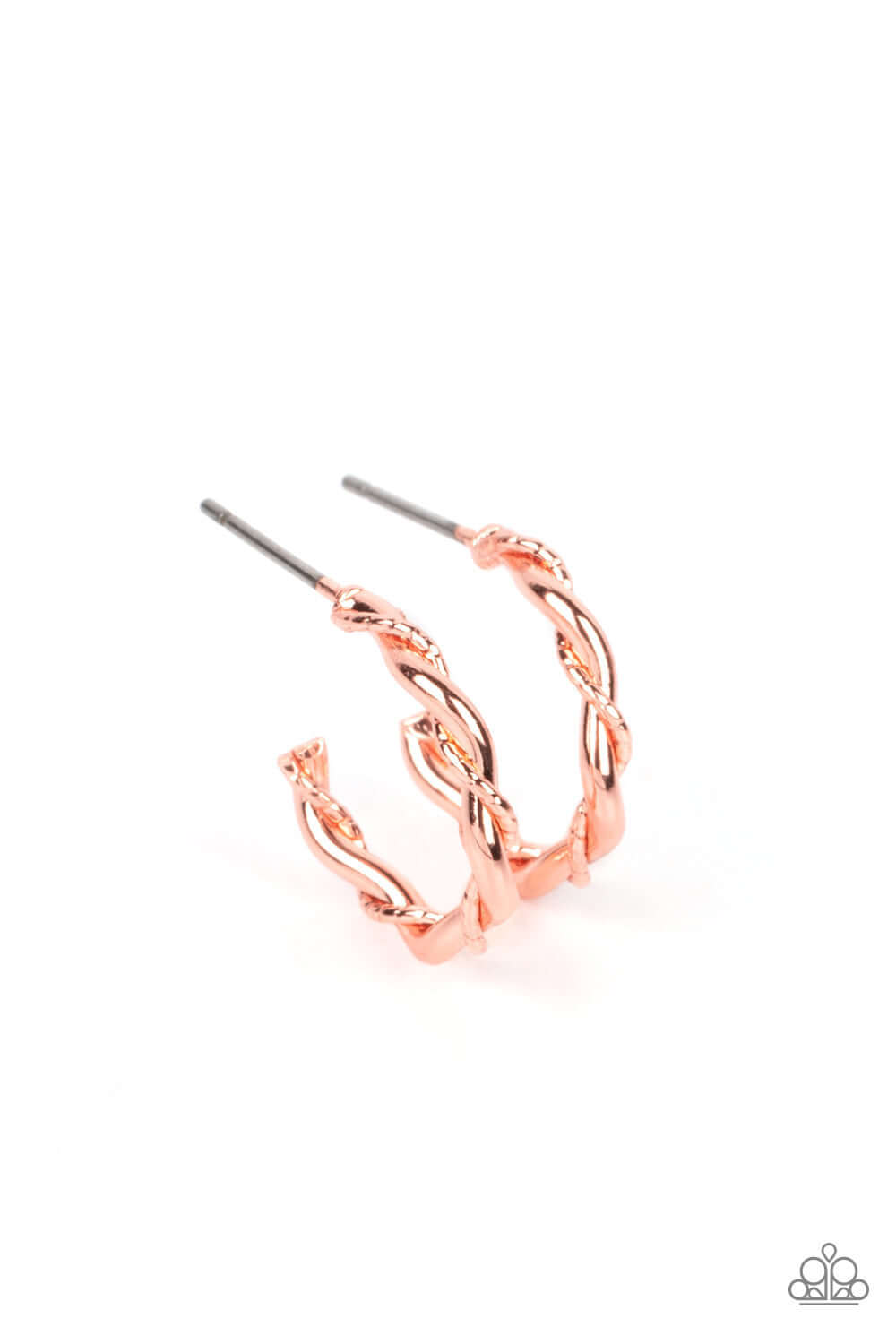 TMST Bling Irresistibly Intertwined - Paparazzi Accessories Copper Earring