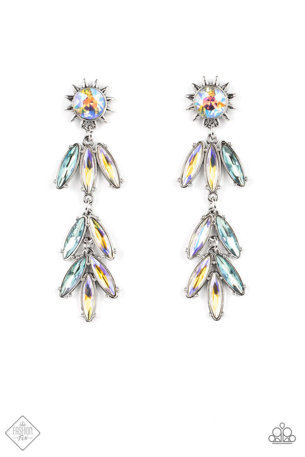 Space Age Sparkle - Multi Paparazzi Accessories Earrings $5 Jewelry with Janet Morgan EARRINGS