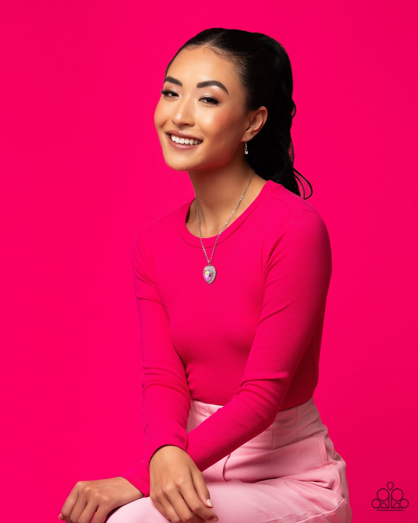 Sweethearts Stroll - Pink Paparzzi Accessories Necklace $5 Jewelry with Janet Morgan Necklace