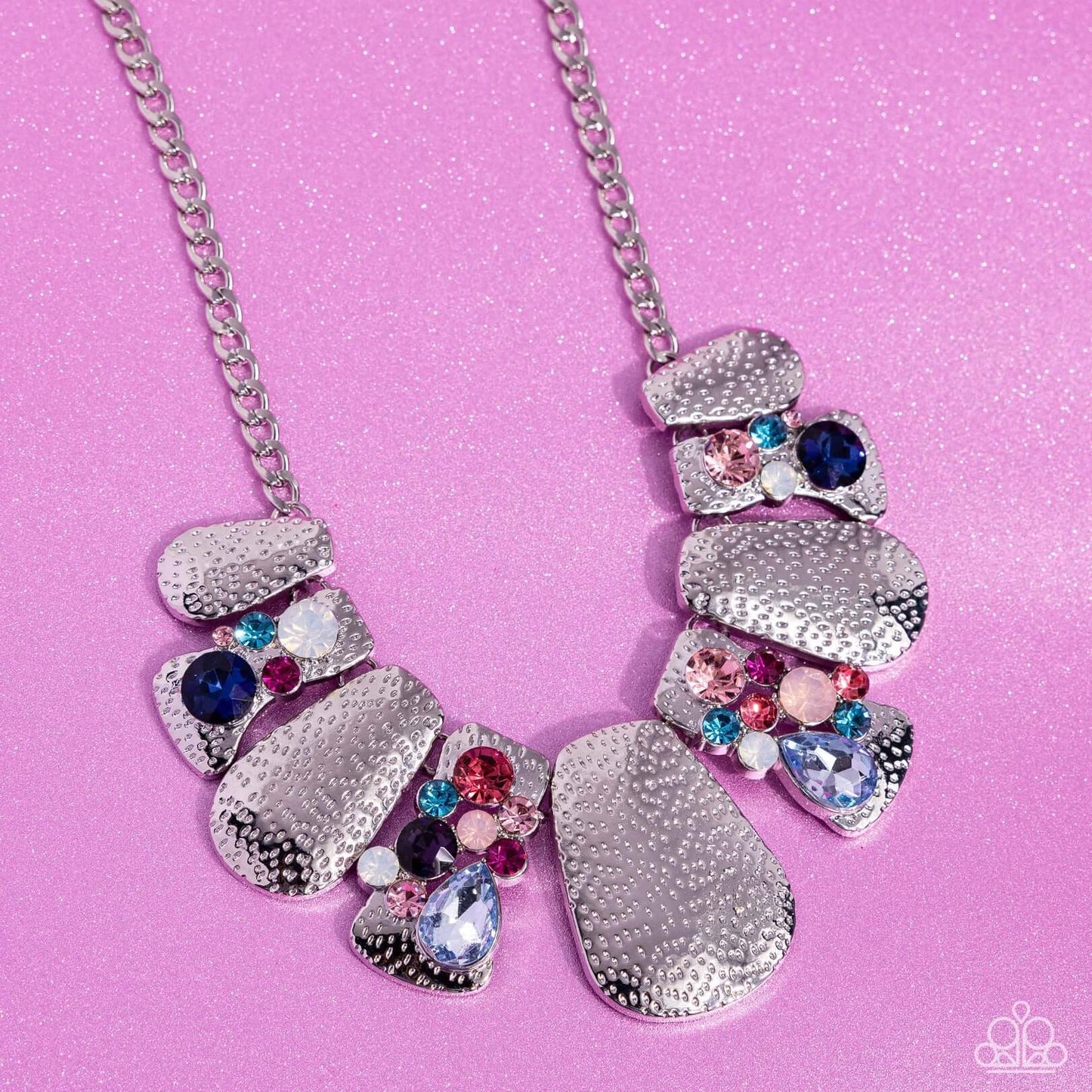 Multicolored Mayhem - Multi Life of the Party Necklace Paparazzi Accessories $5 Jewelry with Janet Morgan Necklaces