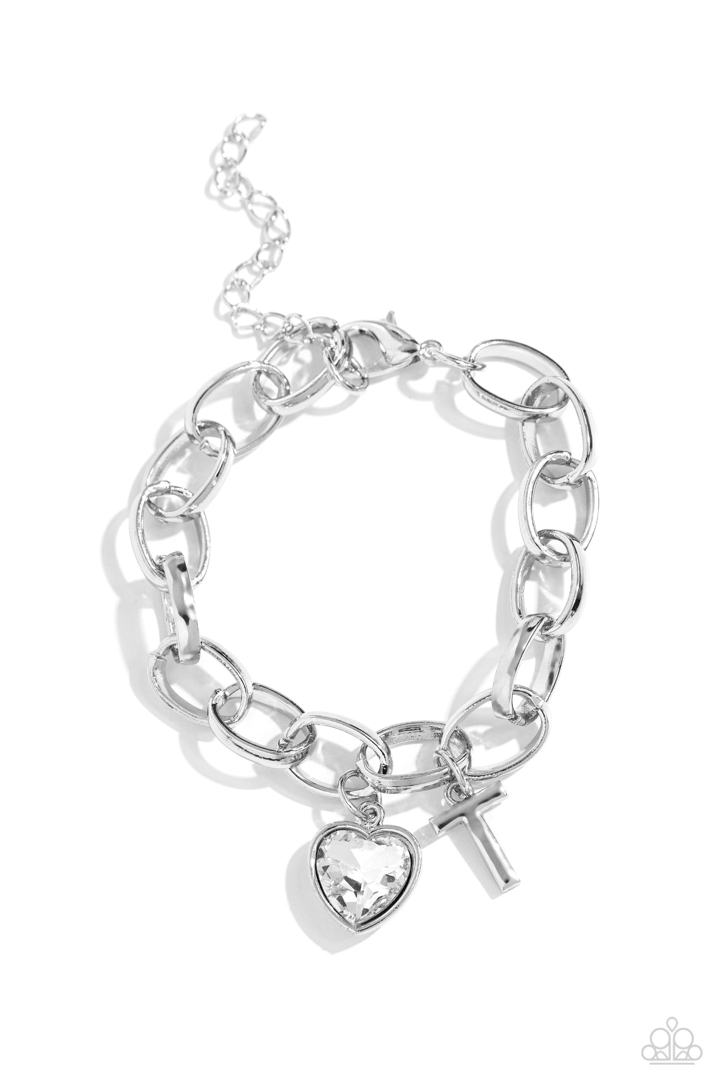 Guess Now Its INITIAL - White - T Paparazzi Bracelet $5 Jewelry with Janet Morgan Bracelets