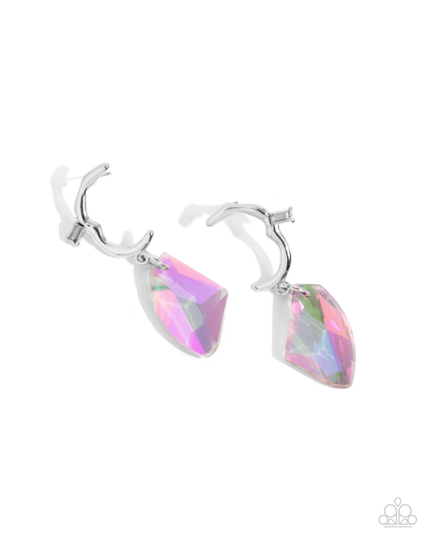 Savory Side - Multi Paparazzi Earrings Accessories,earrings,Multicolor,Post,Silver Accents