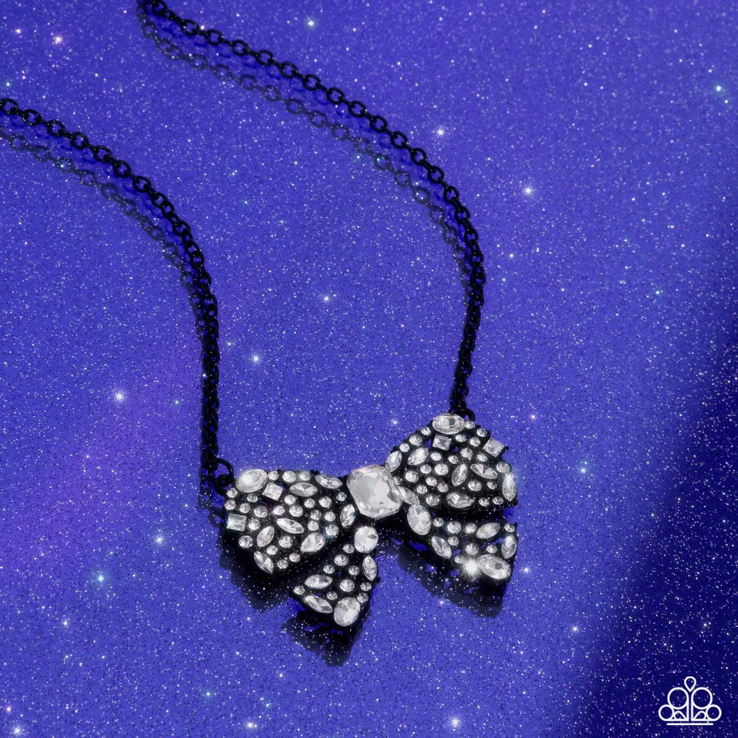 Bewitching Bow - Black Paparazzi Necklace $5 Jewelry with Janet Morgan Necklaces