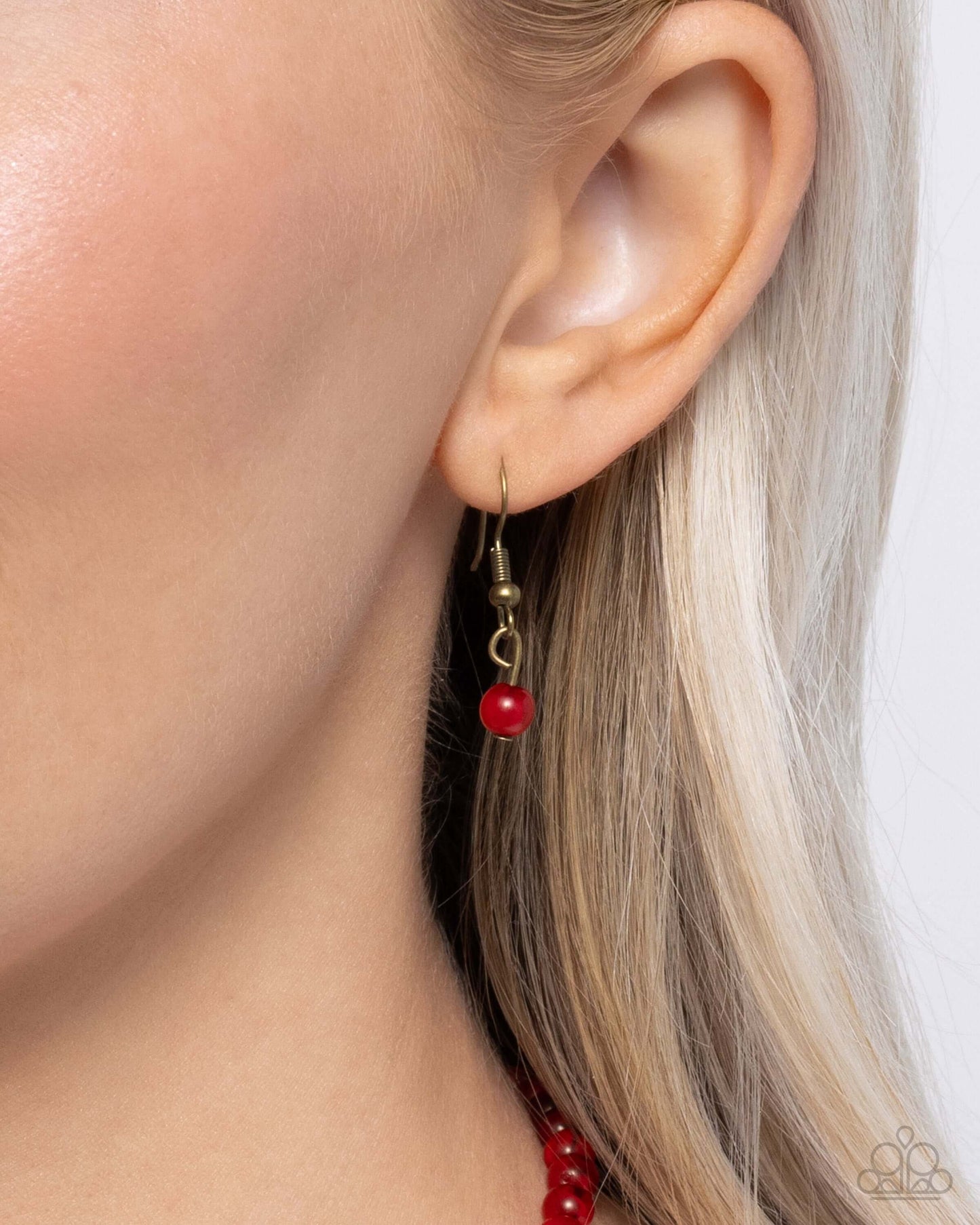 Tasteful Trimming - Red Paparazzi Heart Necklace $5 Jewelry with Janet Morgan Necklaces