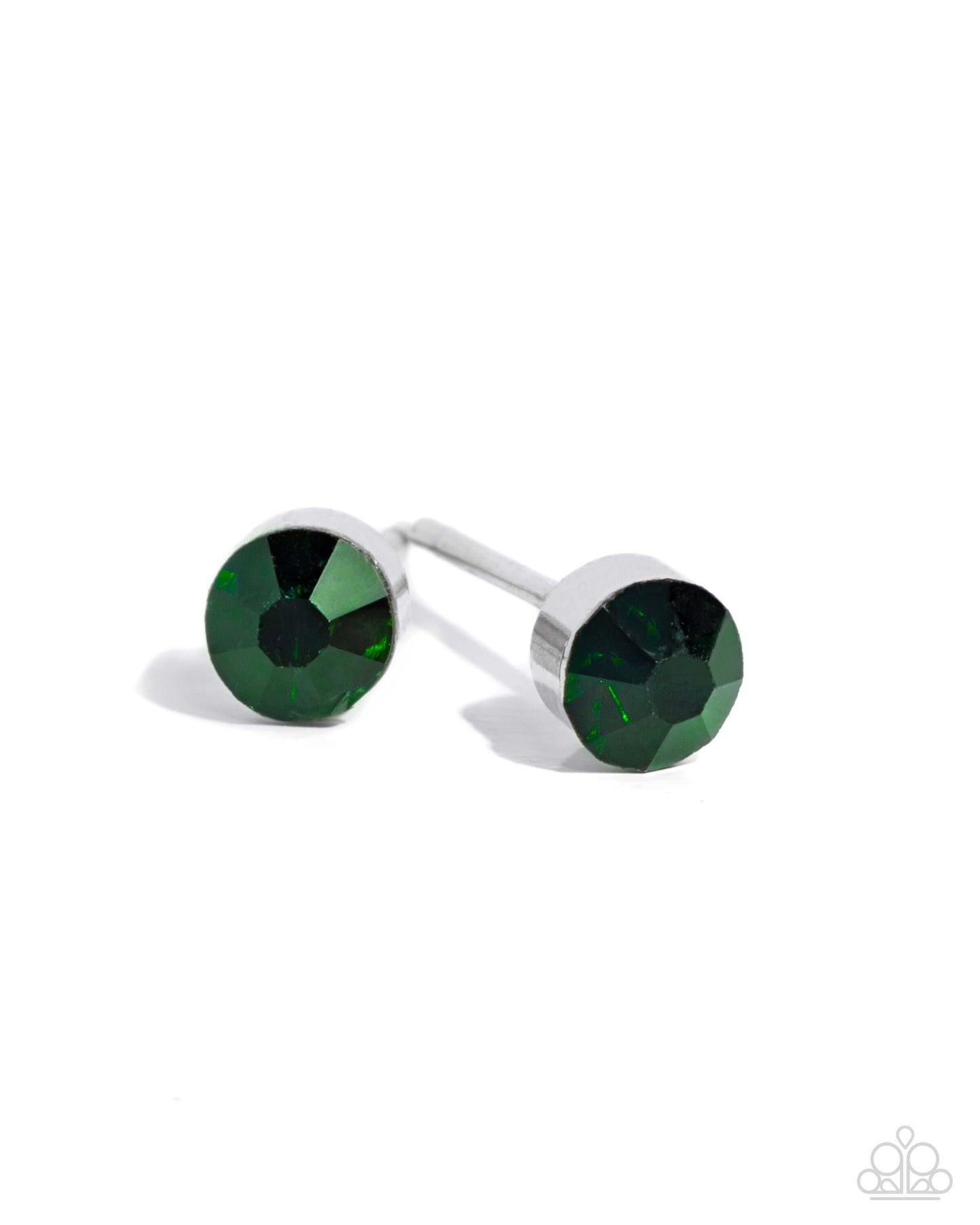 Logical Light - Green Paparazzi Post Earrings $5 Jewelry with Janet Morgan Earrings