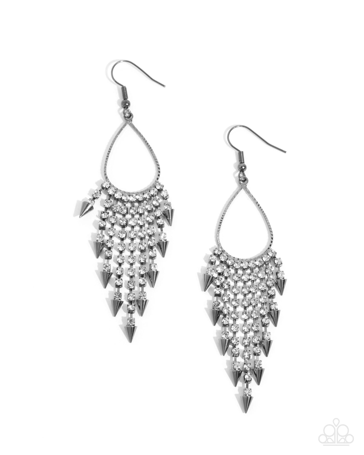 Sharp Streaming - Black Paparazzi Earrings $5 Jewelry with Janet Morgan Earrings