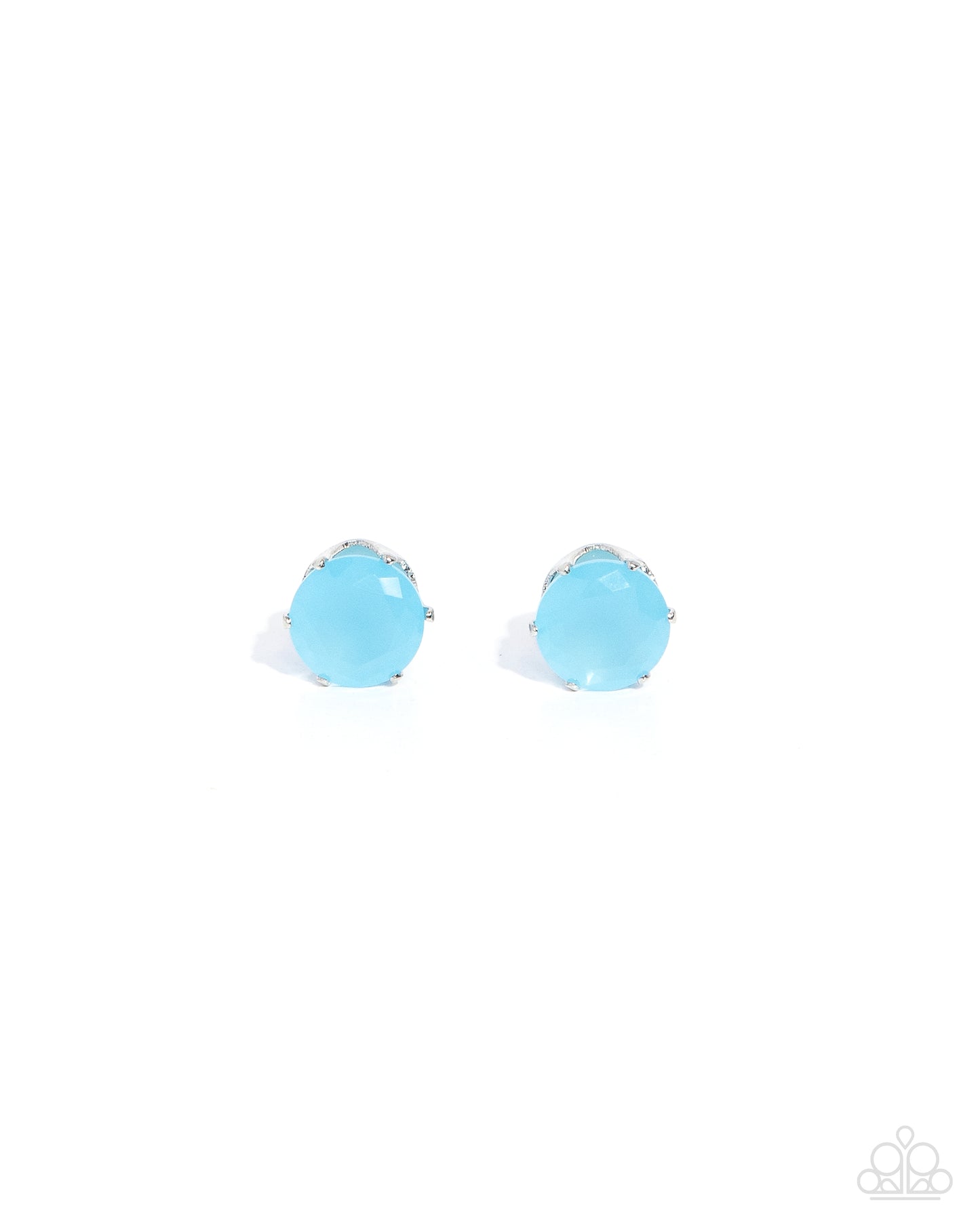 Simply Sublime - Blue Cubic Zirconia Paparazzi Earrings Accessories,Blue,Cubic Zirconia,earrings,Post