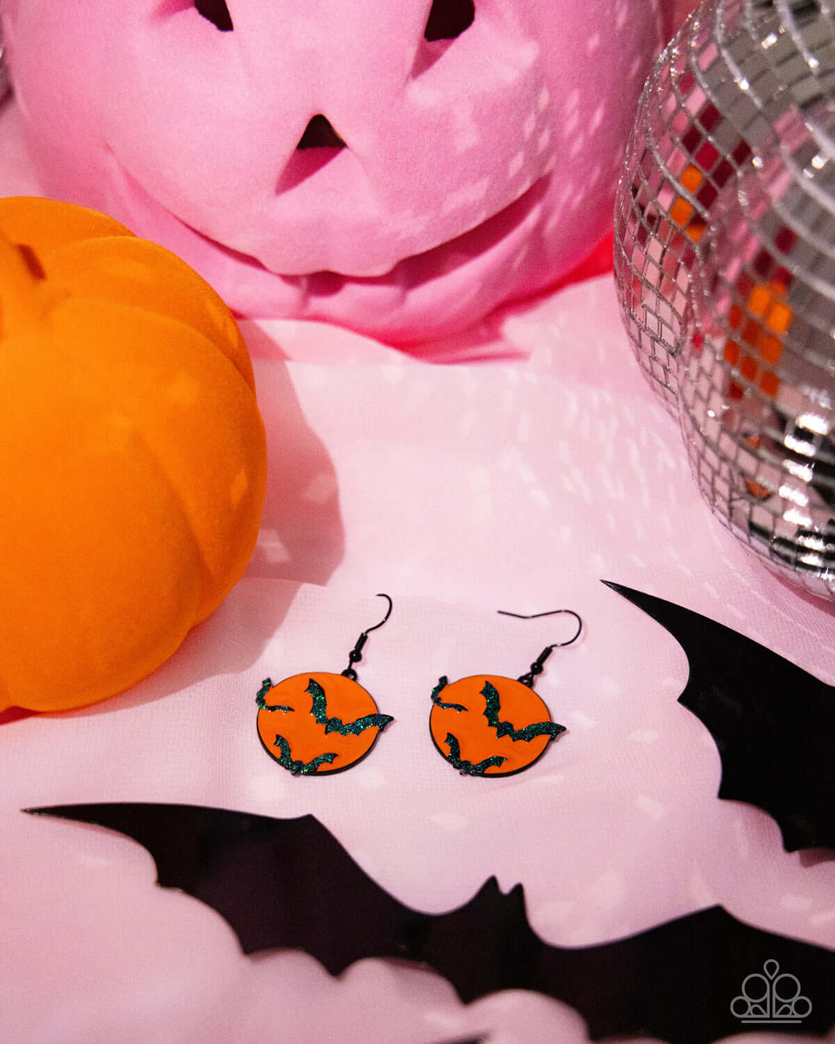 Vampire Bats - Orange Paparazzi Halloween Earrings $5 Jewelry with Janet Morgan Earrings