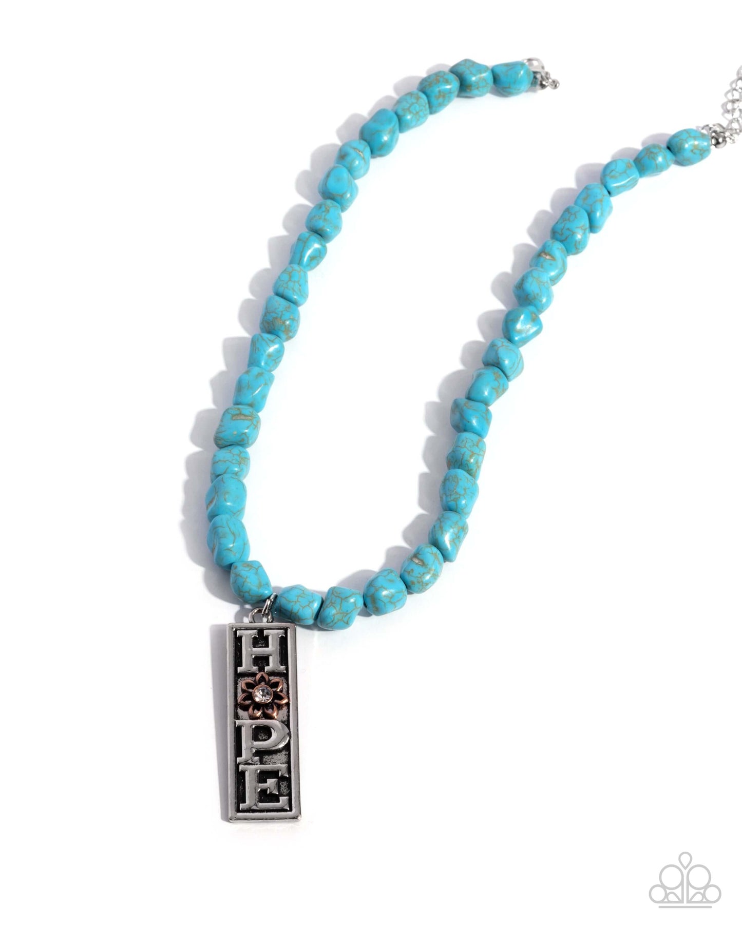 Hopeful Headline - Blue Paparazzi Turquoise Necklace $5 Jewelry with Janet Morgan Necklaces