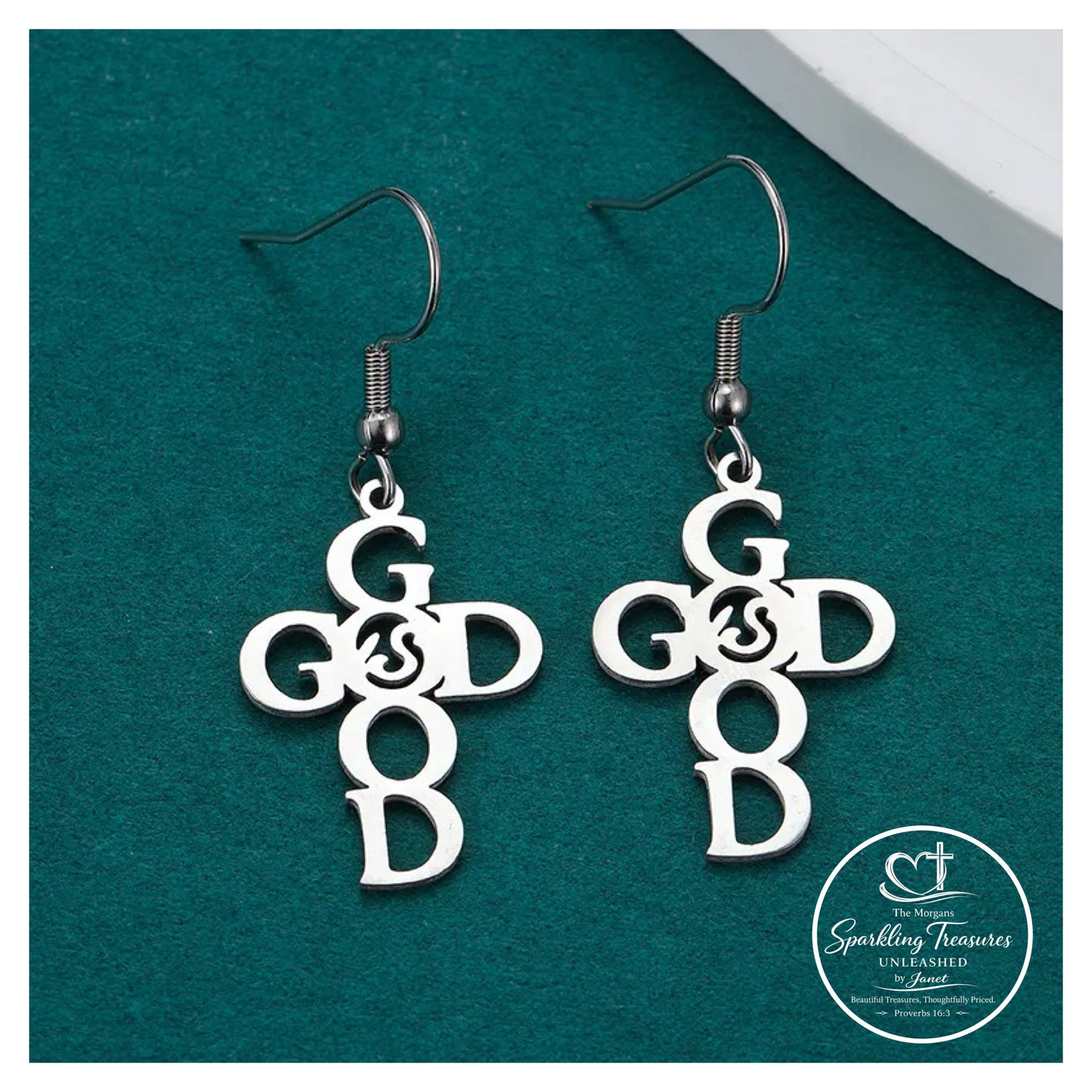 God is Good™ Faith Cross Earrings