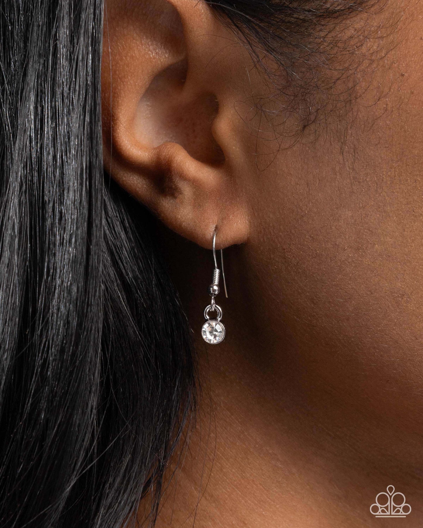 Flawless Fringe - Blue Paparazzi Necklace Accessories,Blue,Necklace,Short Necklace,Silver Accents