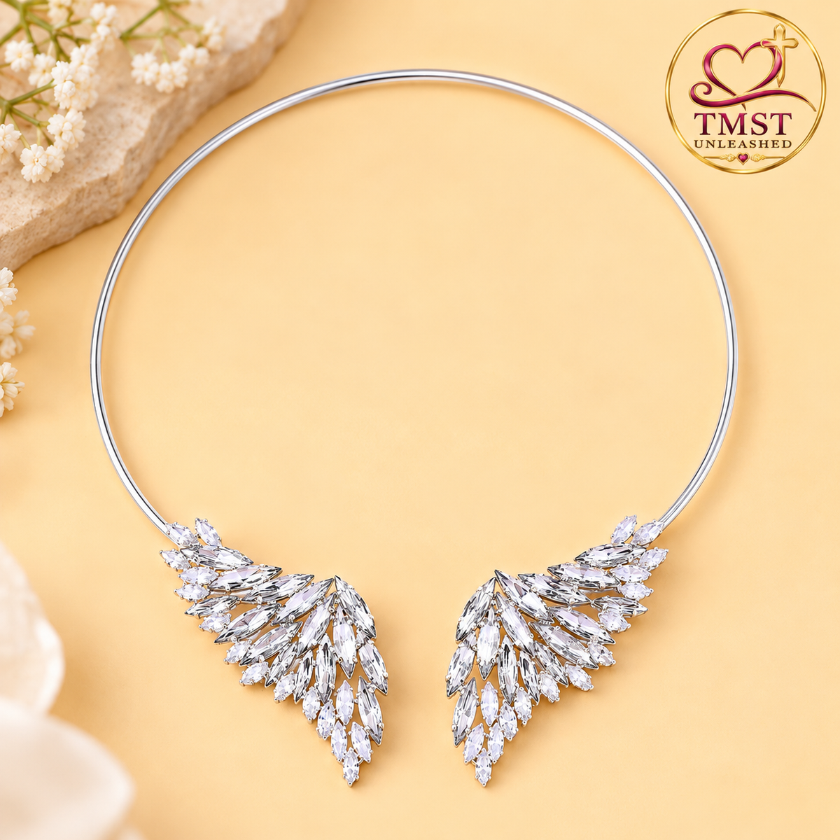Wings of Radiance™ Rhinestone Collar Necklace