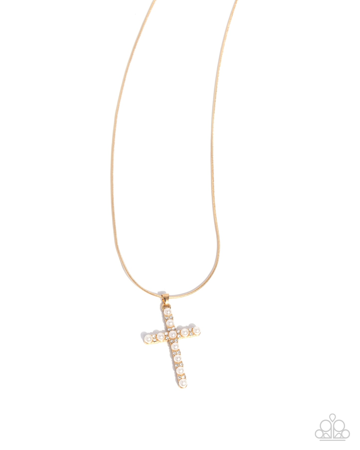 PREORDER ~ Holy Harmony - Gold Paparazzi Cross Necklace