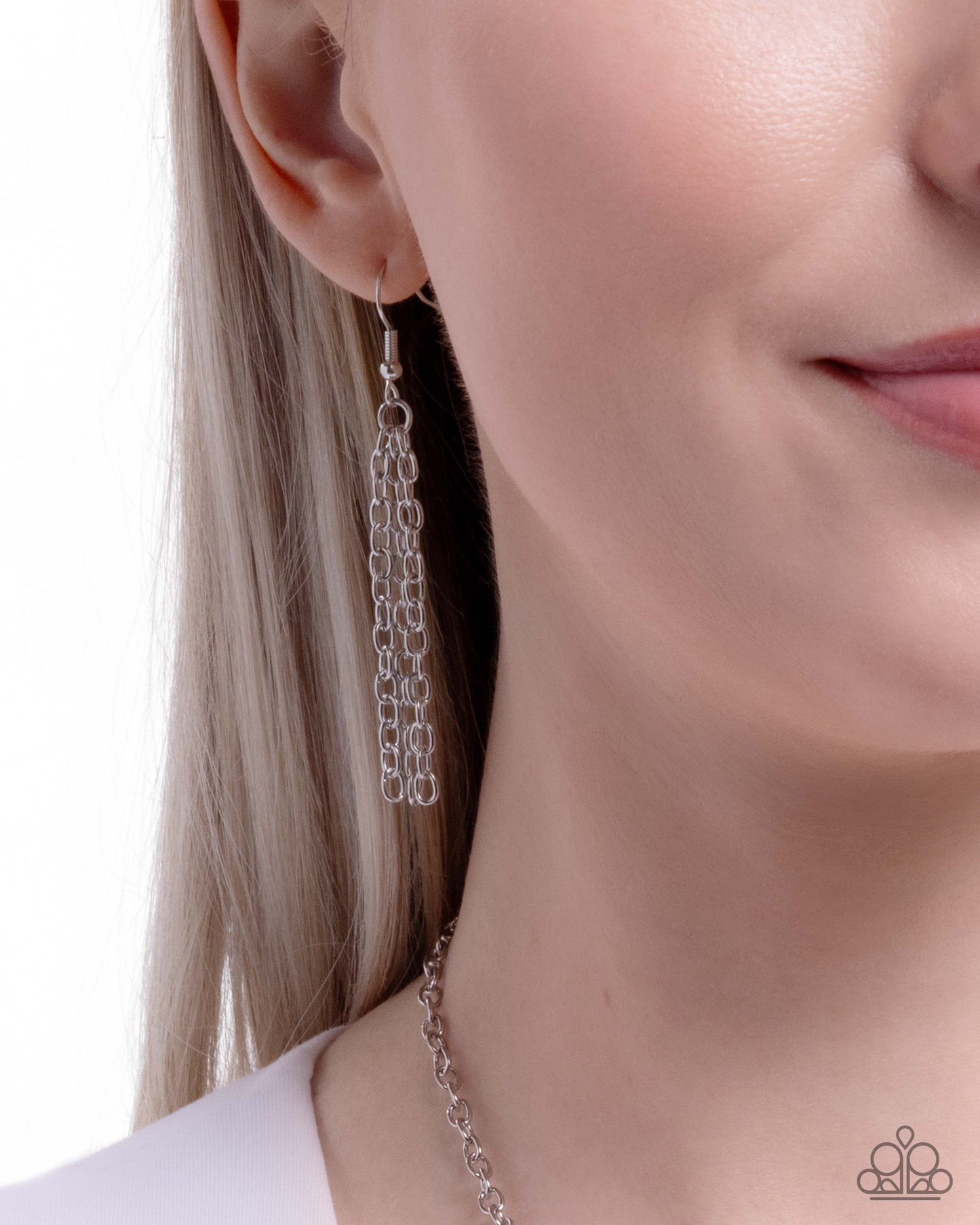 Floating Feature - Multi Paparazzi Necklace Accessories,Butterfly,Floral,Multicolor,Necklace,Short Necklace,Silver Accents